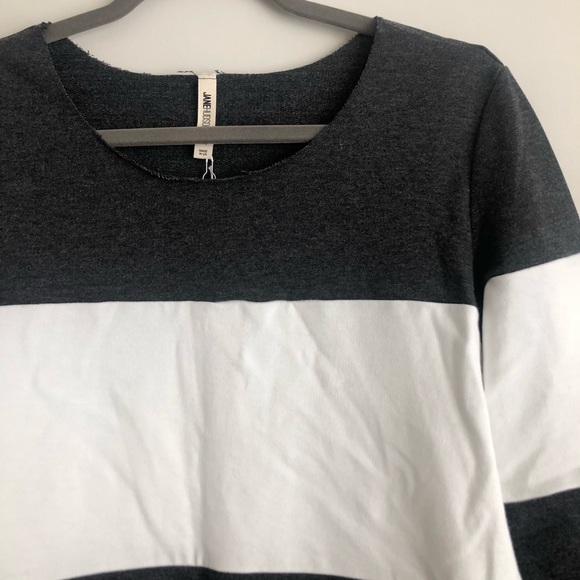 Brand new w/ tags: gray & white sweatshirt - Picture 2 of 3